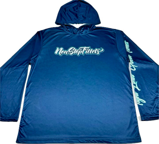 FISHING JERSEY - deep ocean blue