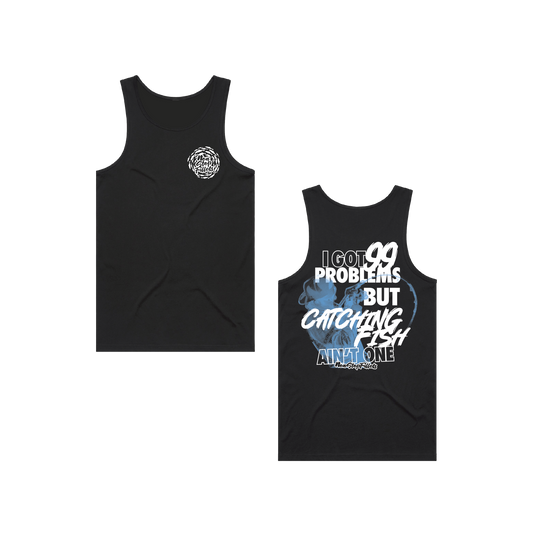 99 PROBLEMS- Standard Lowdown Singlet - Black