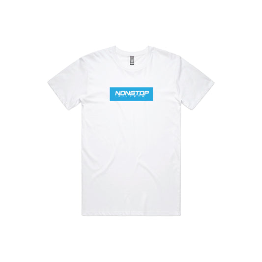 NONSTOP BOXED LOGO - skyblue print